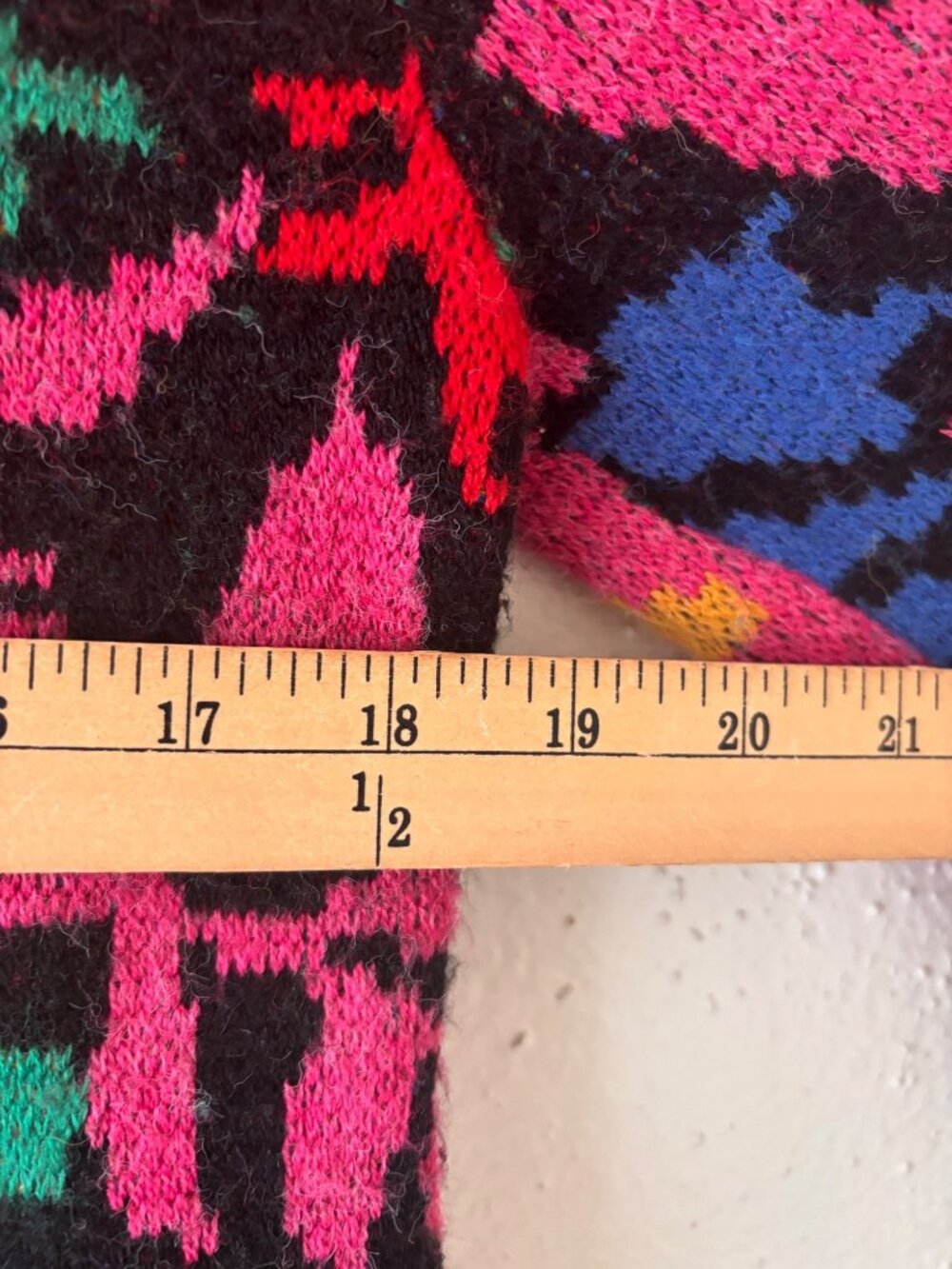 Farm Rio Multicolored Tropical Garden Mock Neck Sweater Dress Size M - Picture 9 of 10